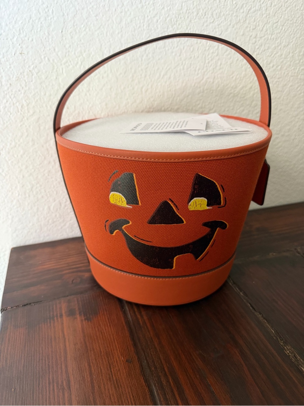 Coach Orange Jack-O'-Lantern Tote